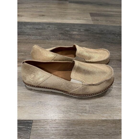 Ariat Women’s 360‎ Easy Flex Rose Gold Metallic Comfort Slip-On Shoe Sz 11 - Picture 7 of 7